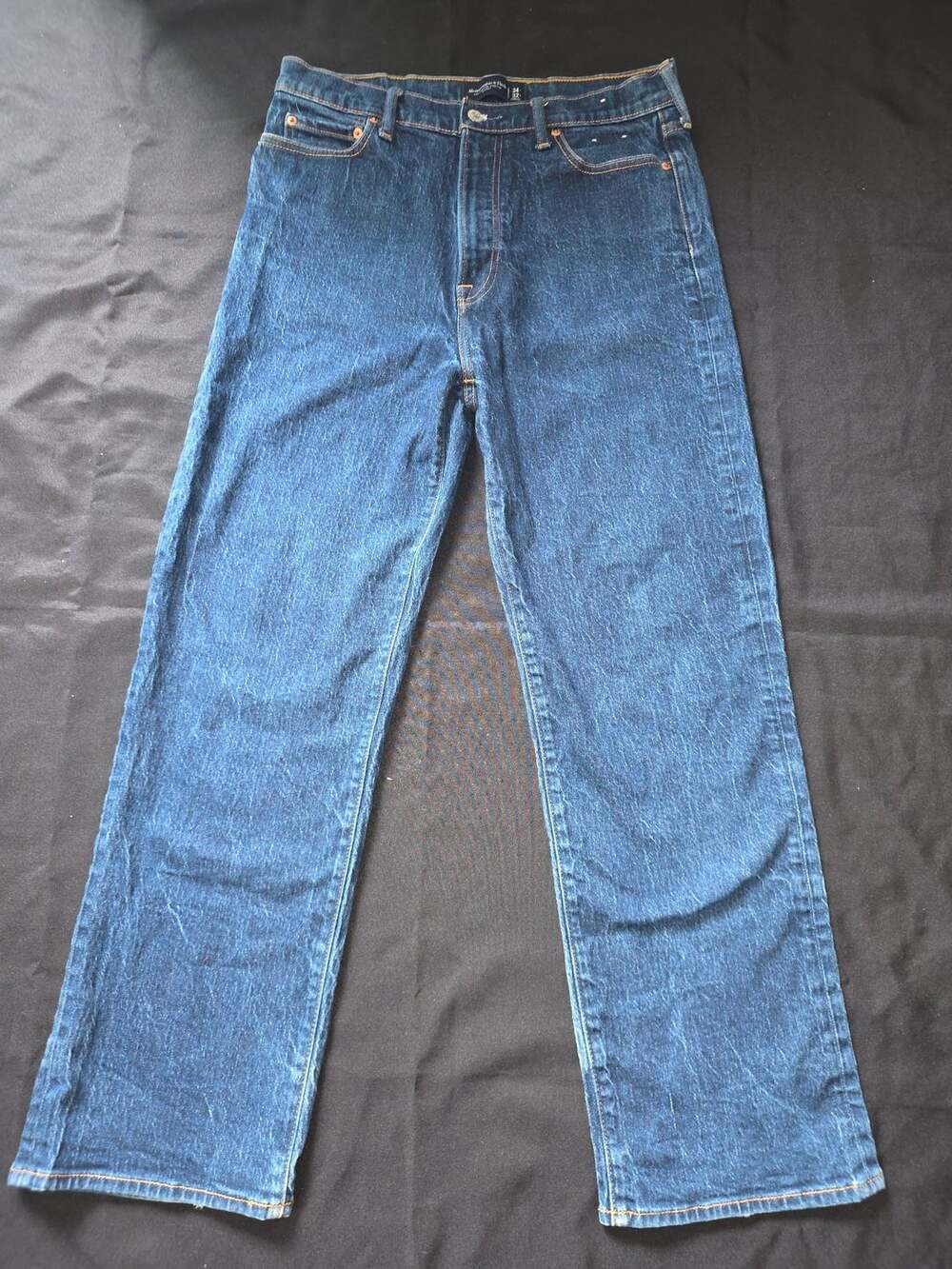 Abercrombie & Fitch A&F Vintage Stretch Baggy Jeans Dark Wash Size 34x32